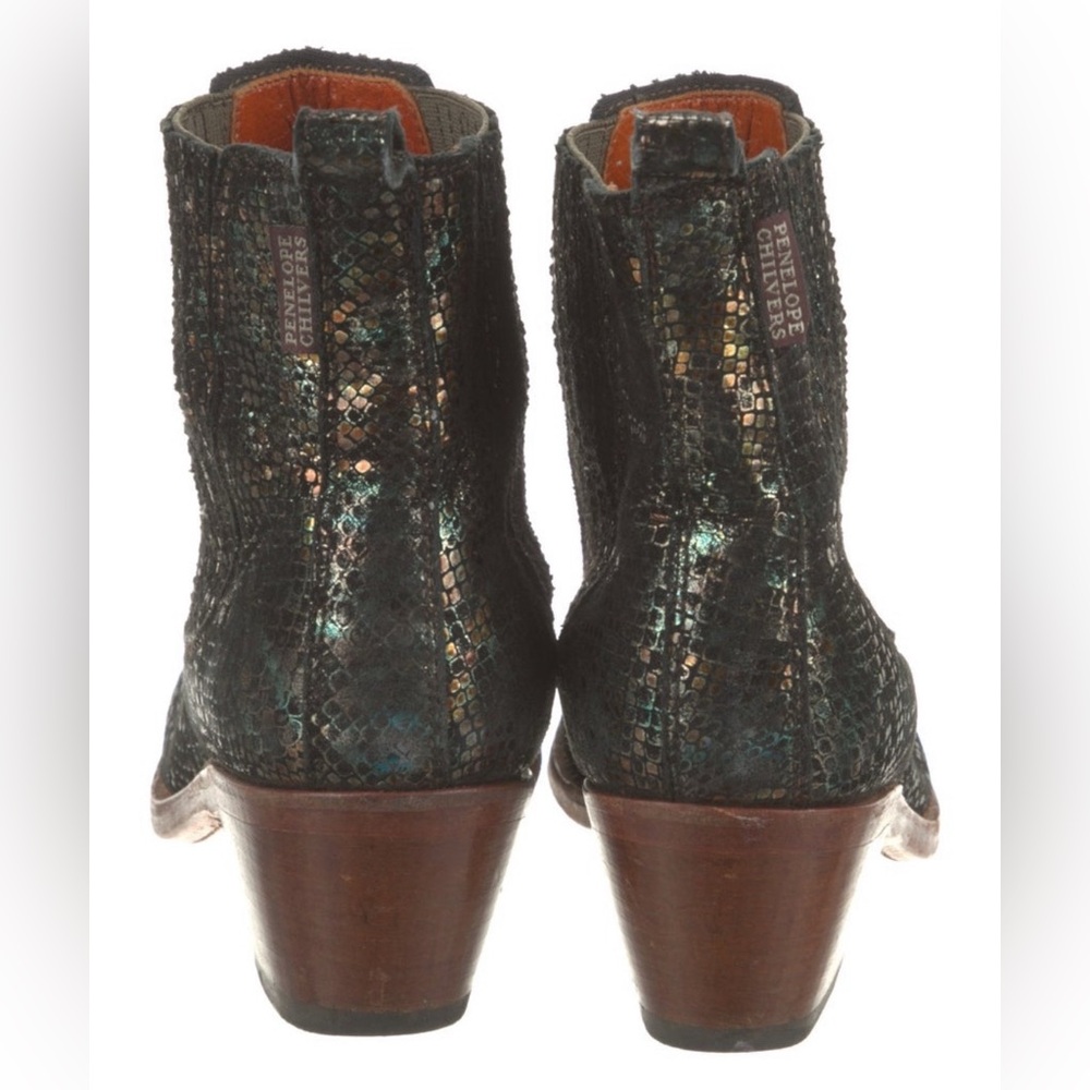 Penelope Chilvers Salva Metallic Ankle Boots - Picture 5 of 14